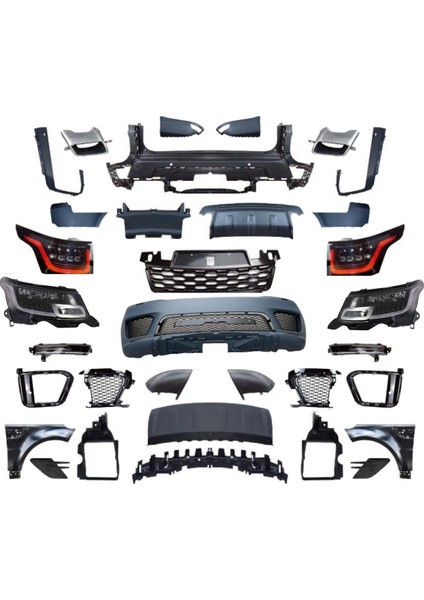 Range Rover Sport 2014-2017 Için Facelift 2018+ Body Kit (L494 Makyajlama)