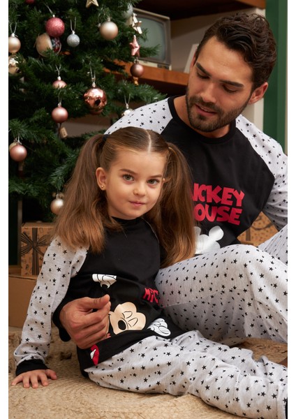 Disney LD10054 Mickey Stars Aile Pijama Takımı Bedenler Ayrı Ayrı Satılır Fıyatları Farklıdır