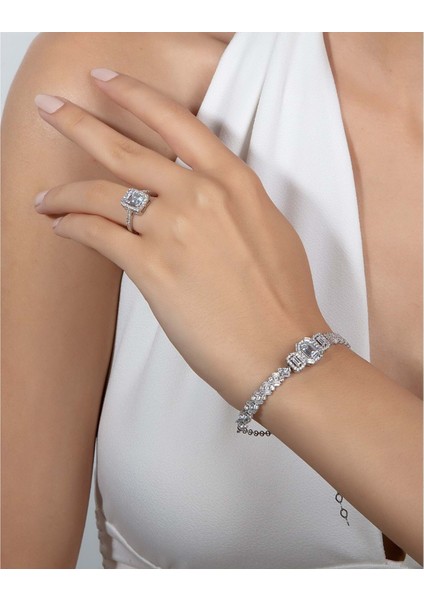 Baget Taşlı Yüzük Bileklik Kombin