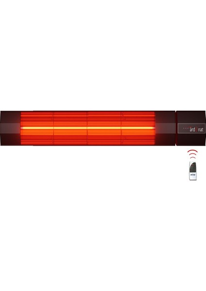 Inox Halogen Black Pro Plus 3000 Watt Kumandalı Dış Mekan Isıtıcı.