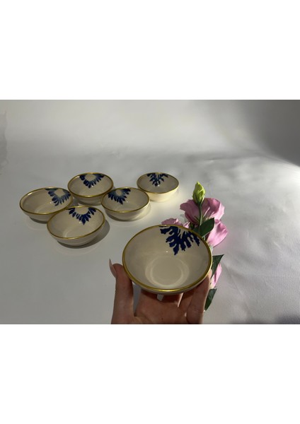6 Adet El Yapımı Handmade Sosluk Çerezlik Kahvaltılık Kase fiyatları