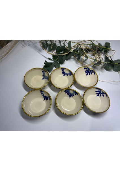 6 Adet El Yapımı Handmade Sosluk Çerezlik Kahvaltılık Kase fırsatları