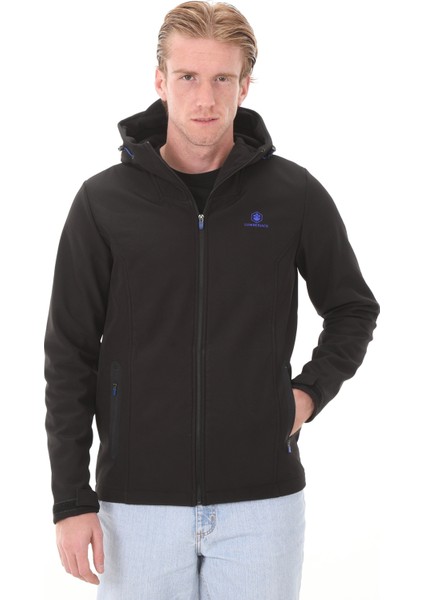 LJ101169258 Lumberjack M-CT651 Hugo Softshell 2pr Erkek Ceket Siyah