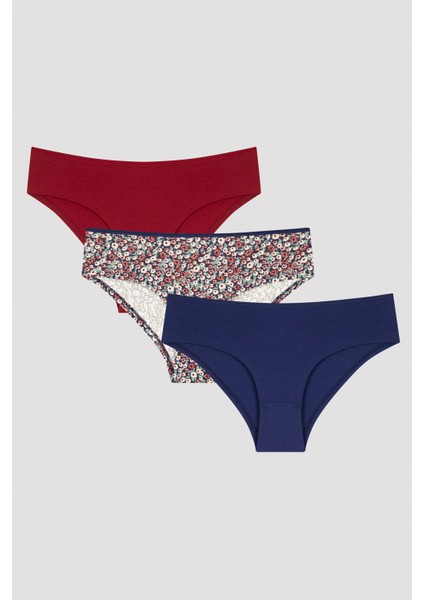 Çok Renkli Navy Dream 3lü Hipster Külot