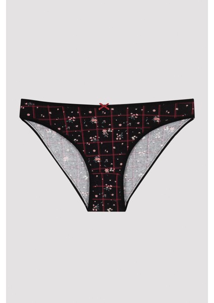 Açık Renkli Plain Floral 3lü Slip indirimleri