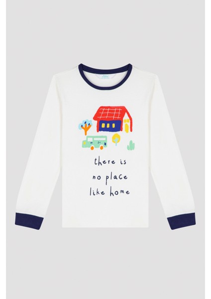 Kahve Erkek Çocuk Like Home Termal Pijama Takımı
