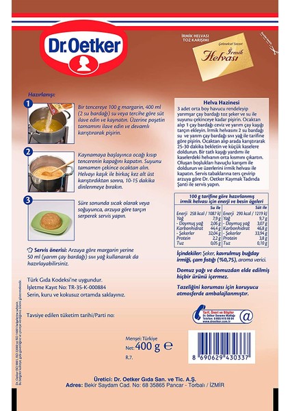 Irmik Helvası 400 gr