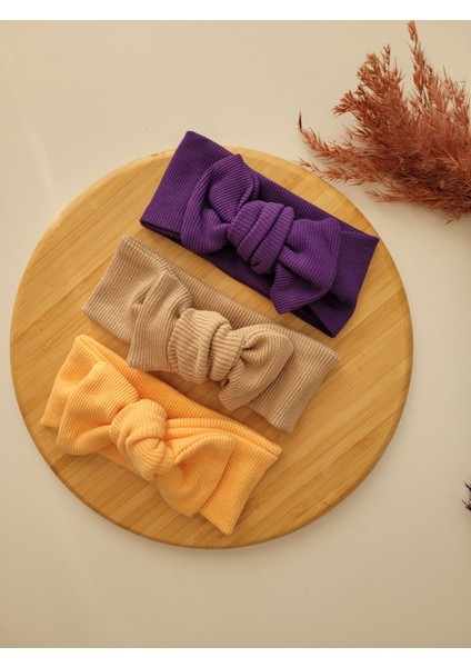 Kız Bebek & Çocuk Ribana Bandana 3'lü Set