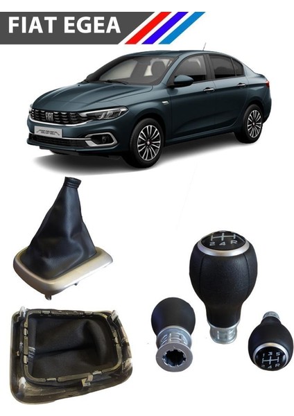 Fiat Egea 5 Ileri Vites Topuzu ve Körüğü Gri Detaylı 2016 2020