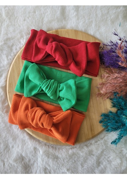 Kız Bebek & Çocuk Ribana Bandana 3'lü Set