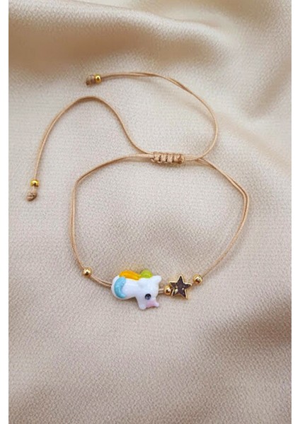 Unicorn El Yapımı Cam Murano Halhal Bileklik