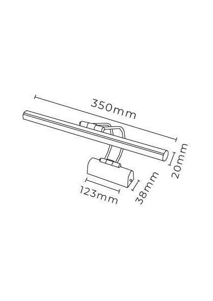 Kasa Gün Işığı Resim,tablo,ayna Üstü Banyo 35CM Ledli Aplik