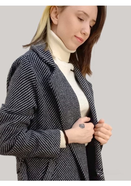 Zebra Desenli Bağlamalı Kaban indirimleri