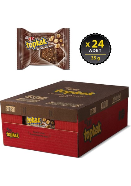 Topkek Fındıklı Kakaolu 35 G x 24 Adet