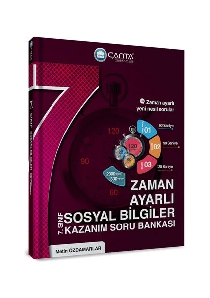 Çanta Yayınları 7.Sınıf Sosyal Bilgiler Zaman Ayarlı Kazanım Soru Bankası