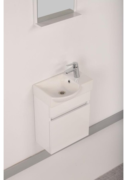 Banyo Dolabı Beyaz Mdf Mini 45 cm fiyatları