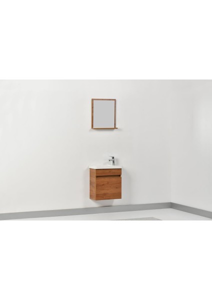 Banyo Dolabı Pedro Ceviz Mdf Mini 50 cm