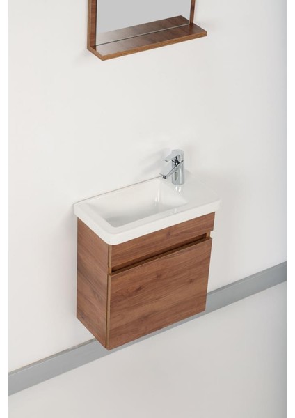 Banyo Dolabı Pedro Ceviz Mdf Mini 50 cm fiyatları