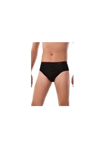 Erkek Siyah Kemerli Slip Kilot 3 Adet
