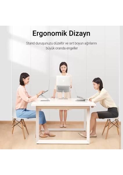 Yükseklik ve Açı Ayarlı Alüminyum Tablet Notebook Standı