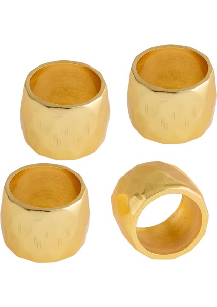Qarına 329 Gold Peçete Yüzüğü 4'lü Set fiyatları