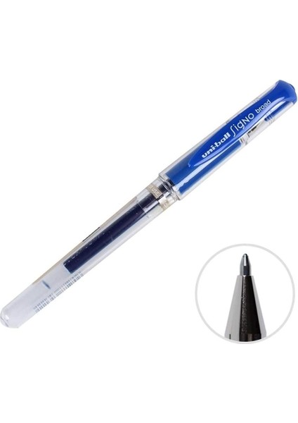 Roller Kalem Signo Broad Jel Bilye Uç Imza Kalemi 1.0 mm Mavi UM-153 12 Adet