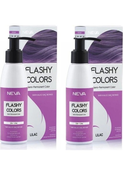 Flashy Colors Yarı Kalıcı Saç Boyası 100 Ml Lila 2 Adet