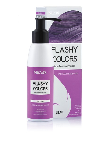 Flashy Colors Yarı Kalıcı Saç Boyası 100 Ml Lila 2 Adet