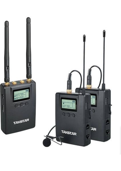 SGC-200W R2 Kablosuz Kamera Mikrofon Seti Fotoğraf Makina Telsiz Wireless SGC200 2 Alıcı Tek Verici Uhf