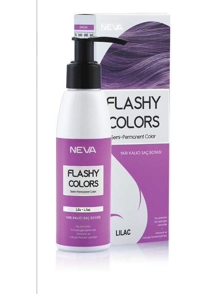 Flashy Colors Yarı Kalıcı Saç Boyası 100 Ml Lila 3 Adet