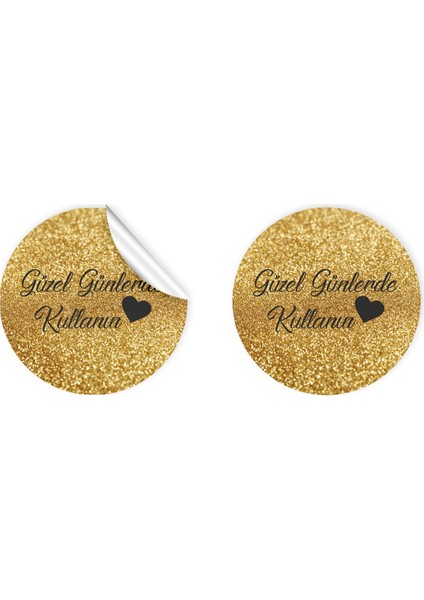 ANKA DESİNG Kuşe Sticker (4X4CM) 36 Adet - Güzel Günlerde Kullanın -