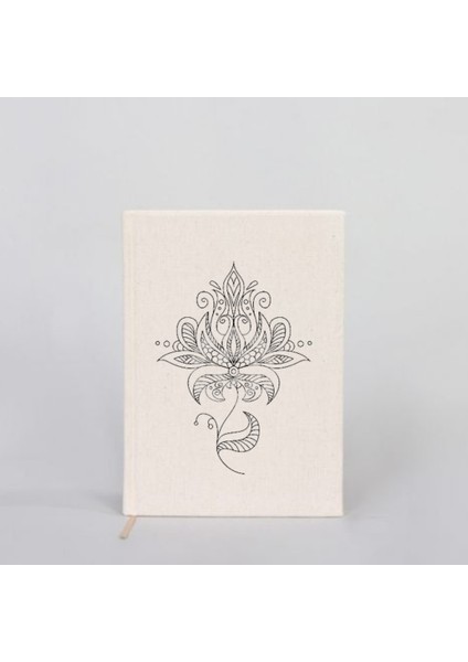 Arya Desing Aryadesigntr Mandala Lotus Desenli Kanvas Defter