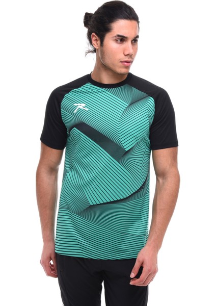 Erkek Baskılı T-Shirt Justa Yeşil modelleri