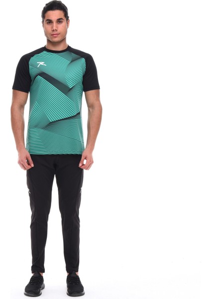 Erkek Baskılı T-Shirt Justa Yeşil indirimleri