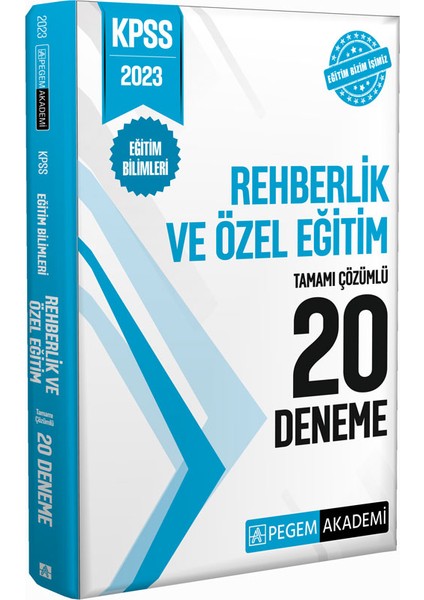 2023 KPSS Eğitim Bilimleri Rehberlik ve Özel Eğitim 20 Deneme