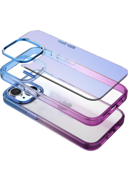 Buff iPhone 14 Air Bumper Rainbow Kılıf Blue Purple fiyatları