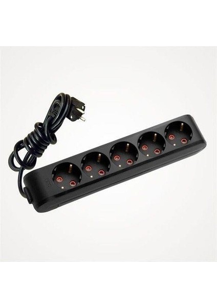 Multi-Let 5'li Kablolu Priz 5 Mt. Siyah