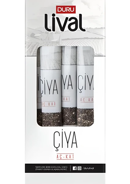 Lival Chia (Çiya) Aç Kat Kutu 10 x 8 gr