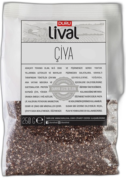 Lival Chia (Çiya) 250 gr