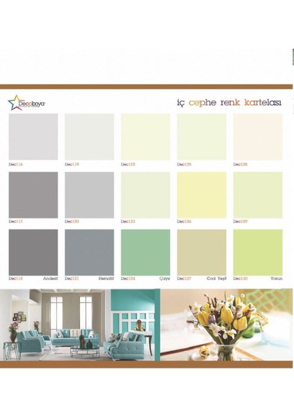 Deco Plast Silinebilir Mat İç Cephe Duvar Boyası 3 kg modelleri