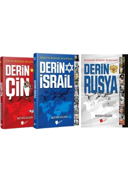 Derin Israil - Derin Rusya - Derin Çin / 3 Kitap Set - Mustafa Güldağı