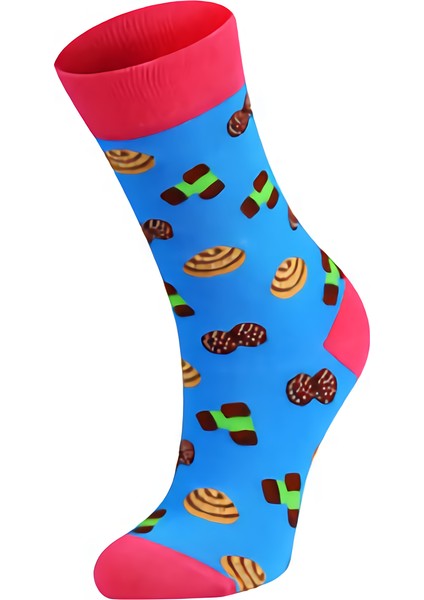 %80 Pamuklu Rengarenk Rahat ve Şık 4 Mevsim Kadın Çoraplar Serisi