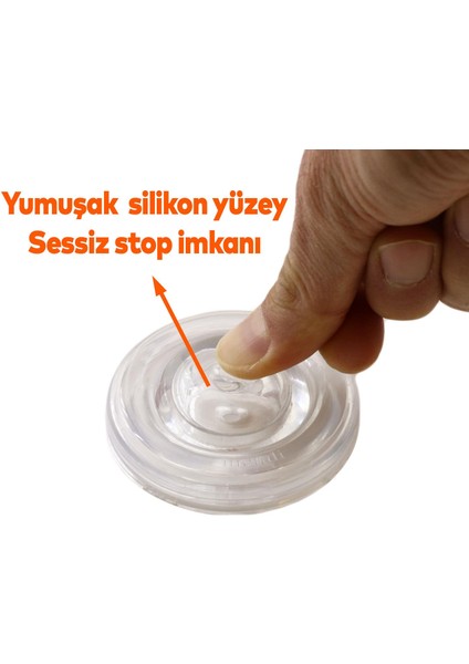 Şeffaf Silikon Kapı Stoperi Tamponu Yapışkanlı Kapı Kolu Stopu Sessiz Stop