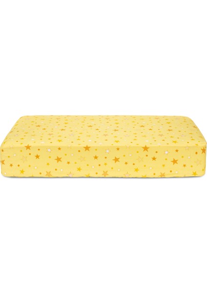 Lastikli Sarı Yıldızlı Fitted Bebek Çarşafı 70x130 fiyatları