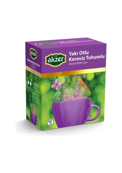 Yakıotlu Kereviz Tohumlu Bitkisel Çay 60'lı