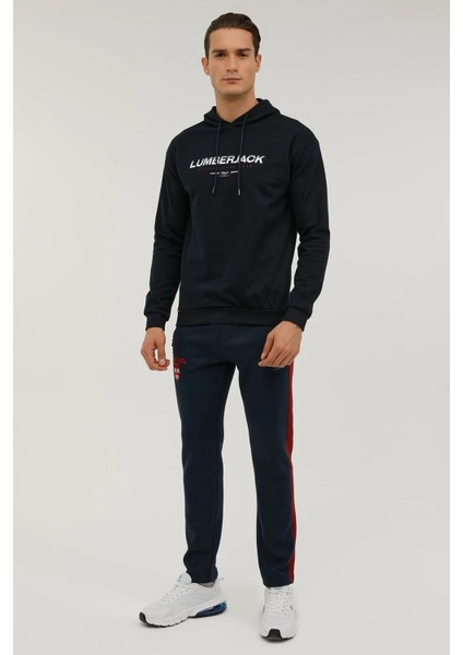 Kapüşonlu Slim Fit Lacivert Erkek Sweatshirt 2WSD10502PR modelleri