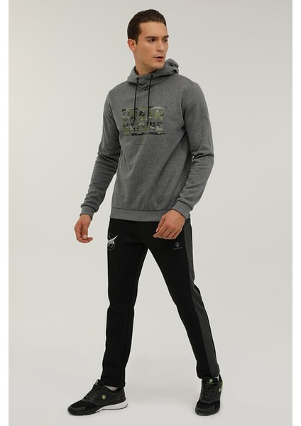 Kapüşonlu Slim Fit Gri Erkek Sweatshirt 2WSD40052PR modelleri