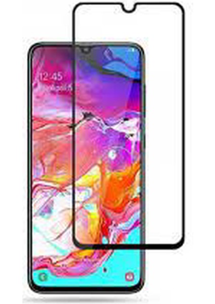 Samsung A70 Ekran Koruyucu 9d Tam Kaplama Cam Siyah