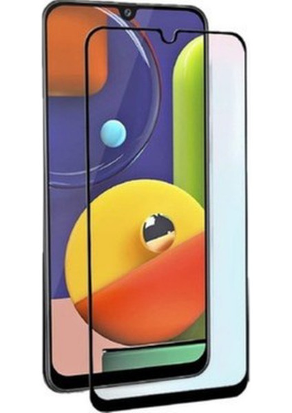 Samsung A22 Ekran Koruyucu 9d Tam Kaplama Cam Siyah