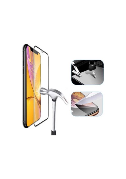 Samsung A22 Ekran Koruyucu 9d Tam Kaplama Cam Siyah
